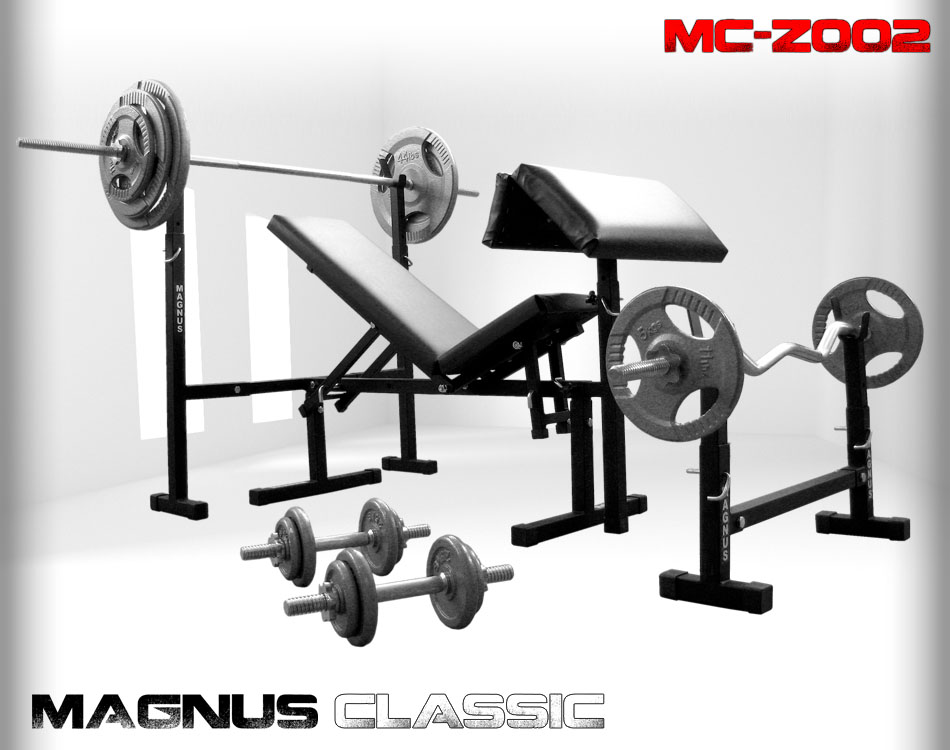 Zestaw z obciążeniem 111 kg Magnus Classic MC-Z002