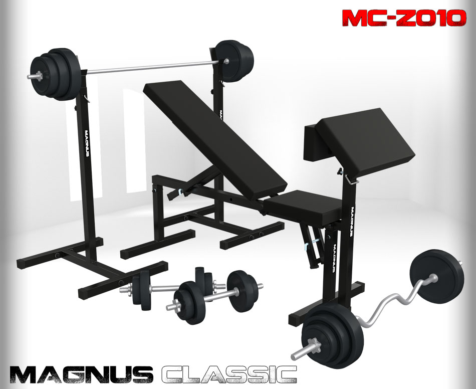 Zestaw z obciążeniem 151 kg Magnus Classic MC-Z010