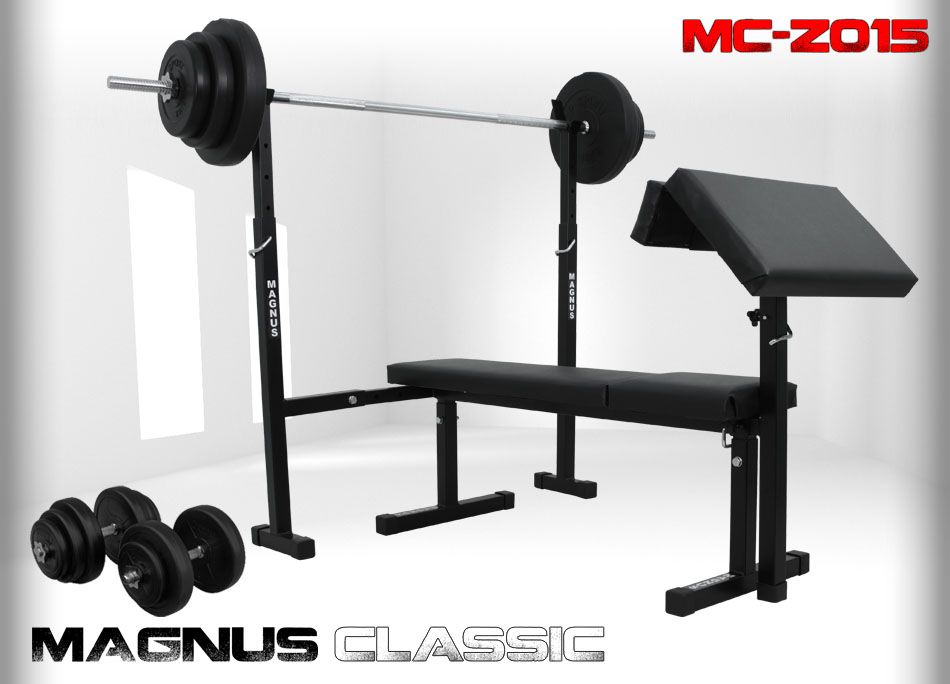 Zestaw z obciążeniem 91kg Magnus Classic MC-Z015