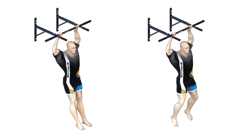 abs and legs training with Magnus pull up bars