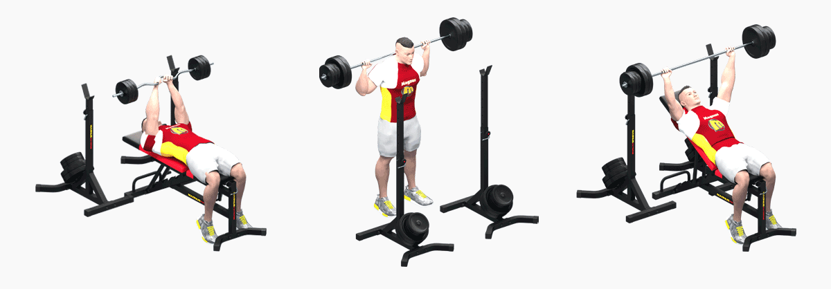 Exercises with training stands with weight amortization from Magnus