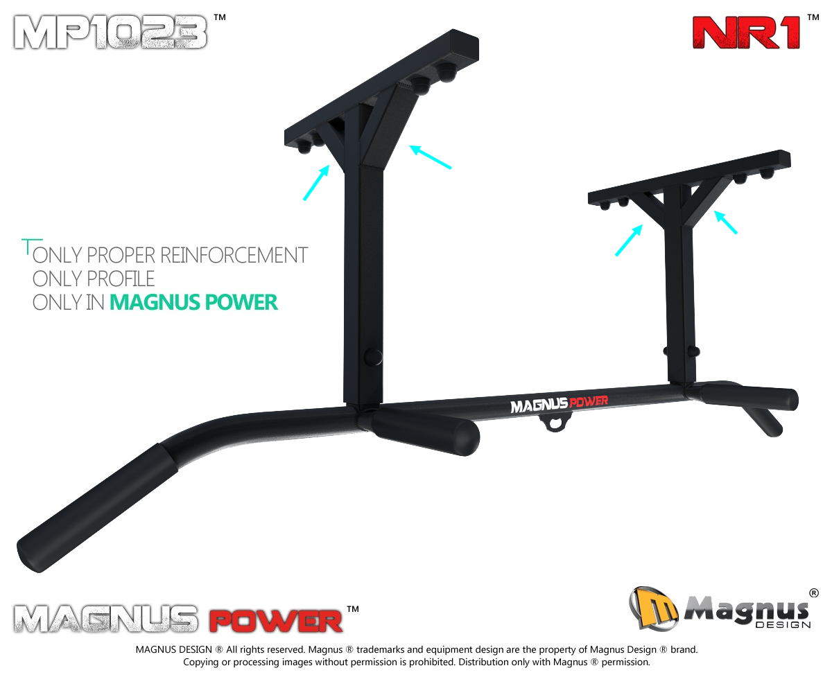 Reinforced chin up bars from Magnus