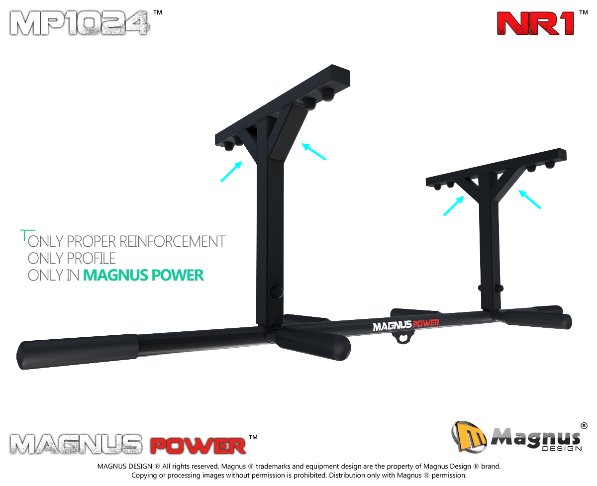 Reinforced chin up bars from Magnus