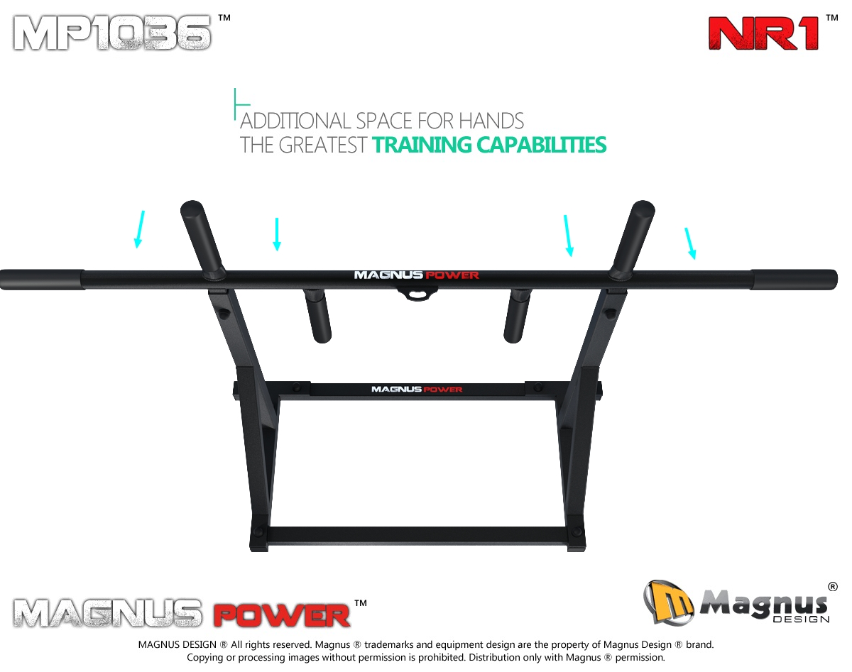 Comfortable workout on Magnus pull up bar